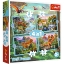 Imagine  Puzzle Trefl 4in1 Lumea Dinozaurilor