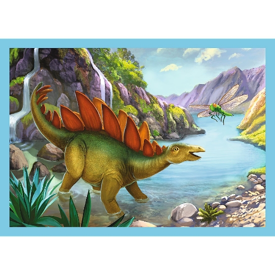 Imagine  Puzzle Trefl 4in1 Lumea Dinozaurilor