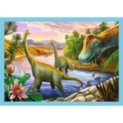 Imagine PUZZLE TREFL 4IN1 LUMEA DINOZAURILOR