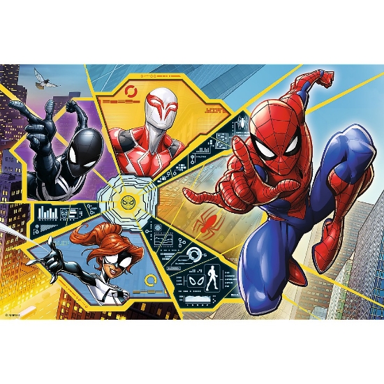 Imagine  Puzzle Trefl 60 Spiderman Pânza de păianjen