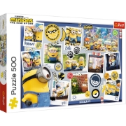 Imagine PUZZLE TREFL 500 MINIONII COLECTIA FOTO