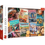 Imagine PUZZLE TREFL 1500 CALATORIND PRIN EUROPA