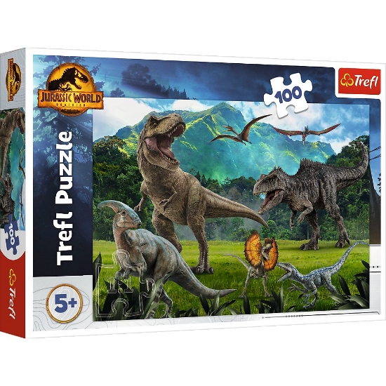 Imagine PUZZLE TREFL 100 PIESE JURASSIC WORLD LUMEA DINOZAURILOR