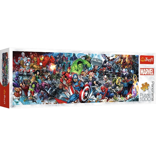 Imagine PUZZLE TREFL 1000 PANORAMA DISNEY MARVEL UNIVERSUL AVENGERS