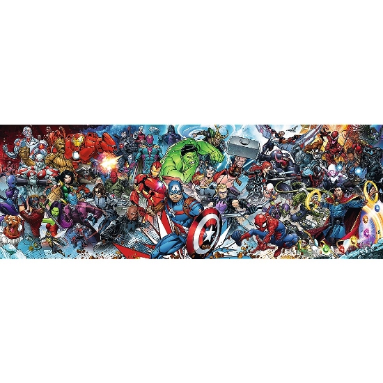 Imagine Puzzle Trefl 1000 Panorama Disney Marvel Universul Avengers