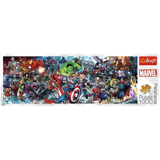 Imagine Puzzle Trefl 1000 Panorama Disney Marvel Universul Avengers