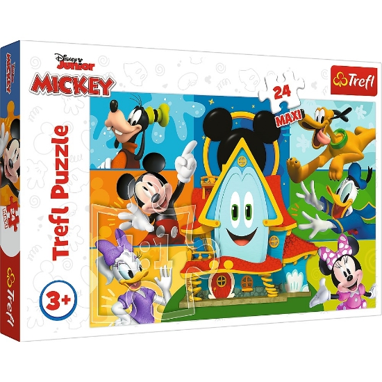 Imagine PUZZLE TREFL 24 MAXI MICKEY MOUSE CASA PRIETENILOR AMUZANTI