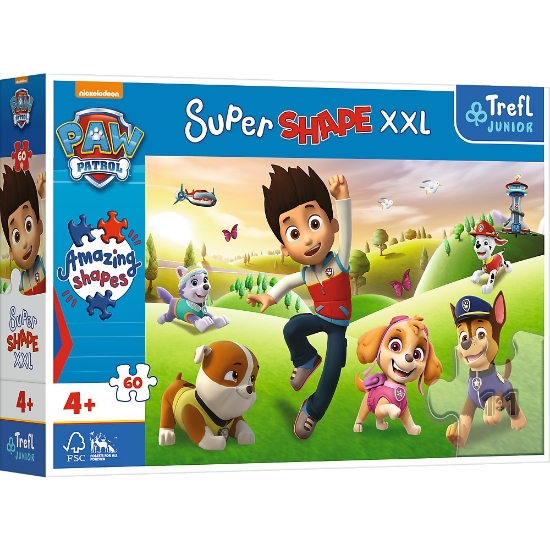 Imagine PUZZLE TREFL PRIMO SUPER SHAPE XXL 60 PATRULA CATELUSILOR