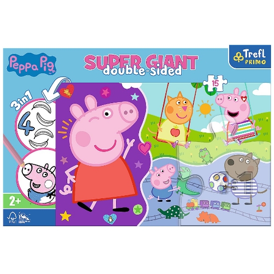Imagine Puzzle Trefl Primo Super Giant 15 Peppa Pig