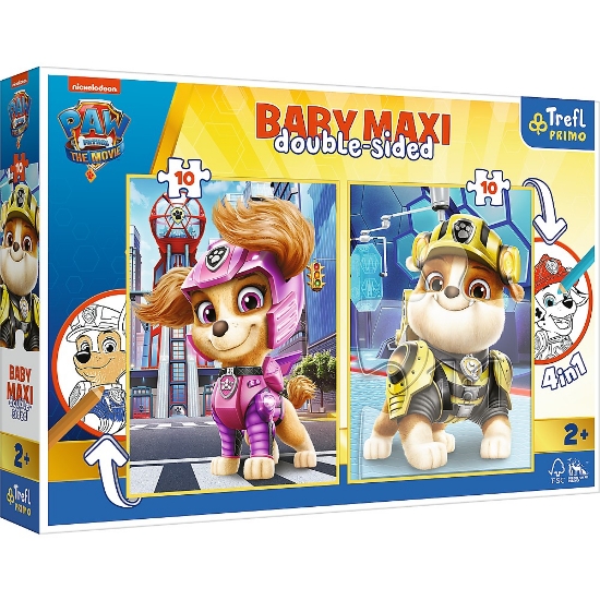 Imagine PUZZLE TREFL PRIMO BABY MAXI 2X10 PATRULA CATELUSILOR ECHIPA