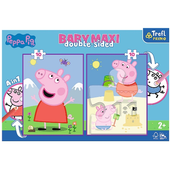 Imagine Puzzle Trefl Primo Baby Maxi 2x10 Peppa Pig