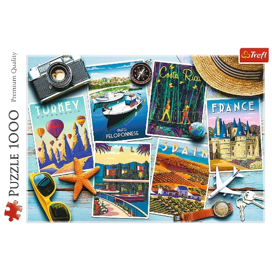 Imagine Puzzle Trefl 1000 Cărți poștale