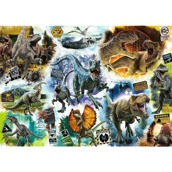 Imagine Puzzle Trefl 1000 Jurassic World – Pe urmele dinozaurilor