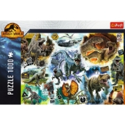 Imagine PUZZLE TREFL 1000 JURASSIC WORLD PE URMELE DINOZAURILOR