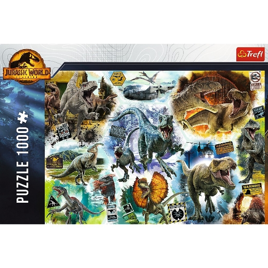 Imagine Puzzle Trefl 1000 Jurassic World – Pe urmele dinozaurilor