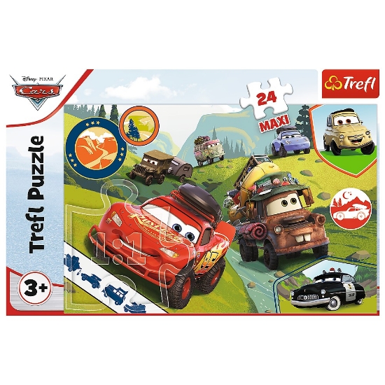 Imagine Puzzle Trefl 24 MAXI Cars Mașinuțele fericite