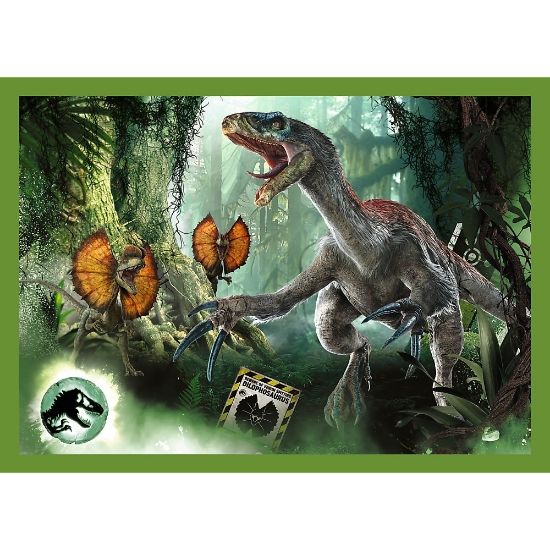 Imagine Puzzle Trefl Jurassic World 4in1 În lumea dinozaurilor