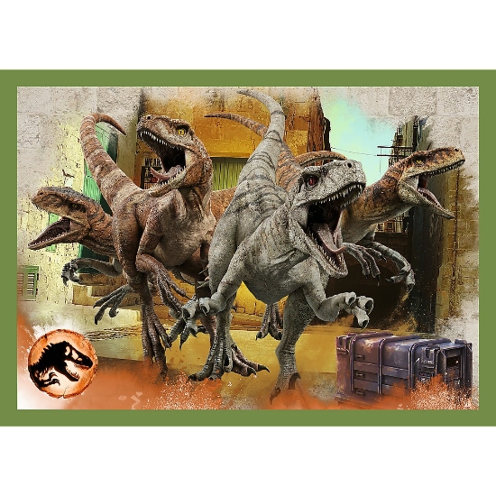 Imagine Puzzle Trefl Jurassic World 4in1 În lumea dinozaurilor