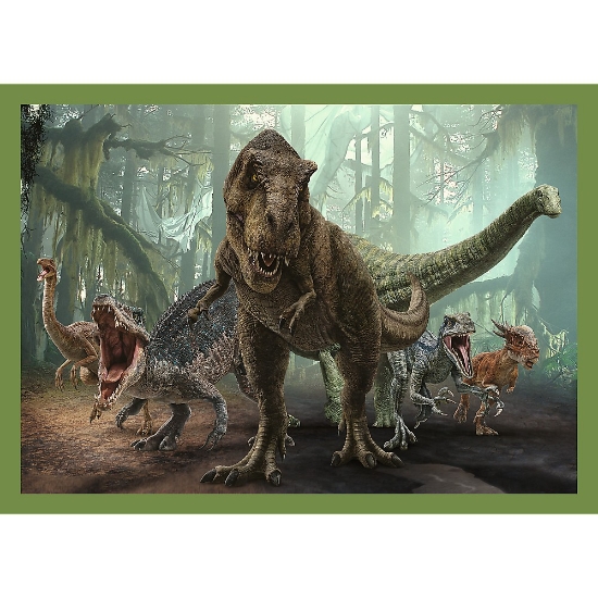 Imagine Puzzle Trefl Jurassic World 4in1 În lumea dinozaurilor