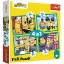 Imagine Puzzle Trefl Minions 4in1 Lumea fericită a minionilor