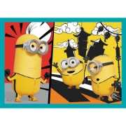Imagine PUZZLE TREFL MINIONS 4IN1 LUMEA FERICITA A MINIONILOR