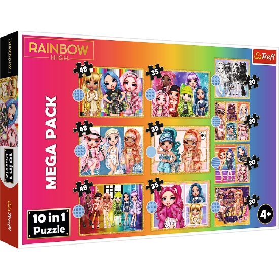 Imagine PUZZLE TREFL 10IN1 RAINBOW HIGH PAPUSILE FASHION