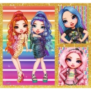 Imagine PUZZLE TREFL 10IN1 RAINBOW HIGH PAPUSILE FASHION