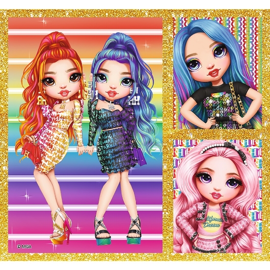 Imagine Puzzle Trefl 10in1 Rainbow High Păpușile Fashion