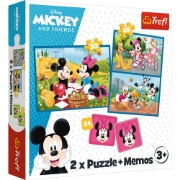 Imagine PUZZLE TREFL 2IN1 MEMO DISNEY EROII DISNEY