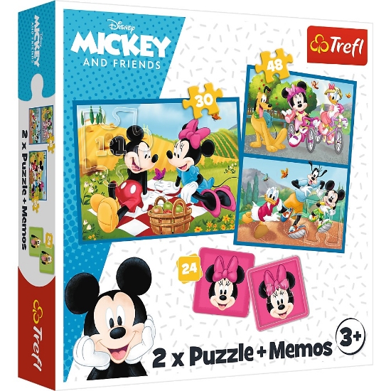 Imagine PUZZLE TREFL 2IN1 MEMO DISNEY EROII DISNEY