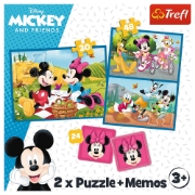Imagine PUZZLE TREFL 2IN1 MEMO DISNEY EROII DISNEY