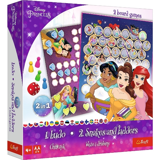Imagine Joc Disney Princess 2în1 Ludo și Șerpișori Scări