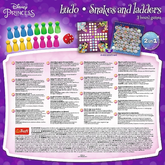 Imagine Joc Disney Princess 2în1 Ludo și Șerpișori Scări