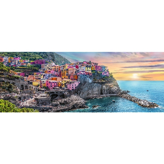 Imagine  Puzzle Trefl 500 Panorama Orașul Vernazza