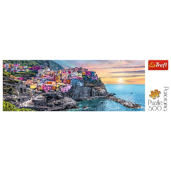Imagine  Puzzle Trefl 500 Panorama Orașul Vernazza