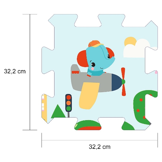 Imagine Puzzle Trefl din spumă Fisher Price prietenii simpatici