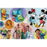 Imagine PUZZLE TREFL PRIMO SUPER SHAPE XXL 160 DISNEY 100 LUMEA DISNEY
