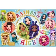Imagine PUZZLE TREFL PRIMO SUPER SHAPE XXL 160 RAINBOW HIGH PRIETENELE COLORATE