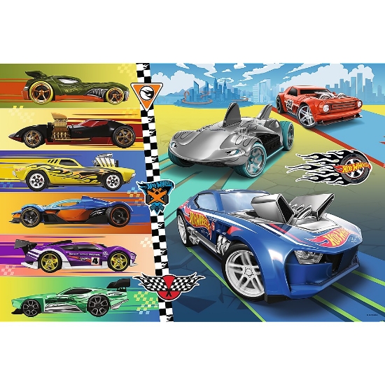 Imagine  Puzzle Trefl 24 MAXI Hot Wheels Mașinile deosebite