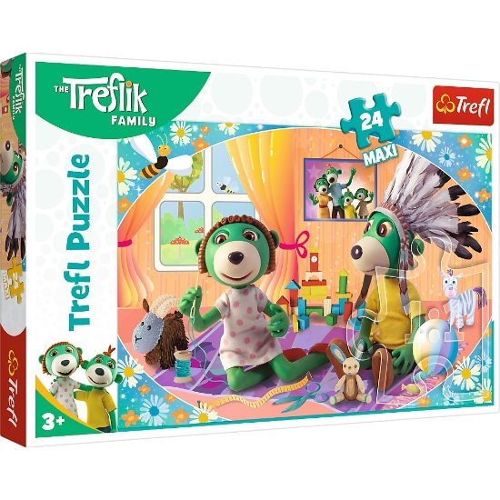 Imagine PUZZLE TREFL 24 MAXI TREFLIK FAMILIA FERICITA
