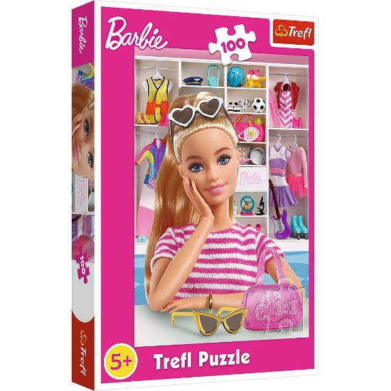 Imagine PUZZLE TREFL 100 BARBIE SA O CUNOASTEM PE BARBIE