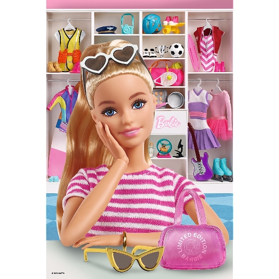 Imagine Puzzle Trefl 100 Barbie – Să o cunoaștem pe Barbie