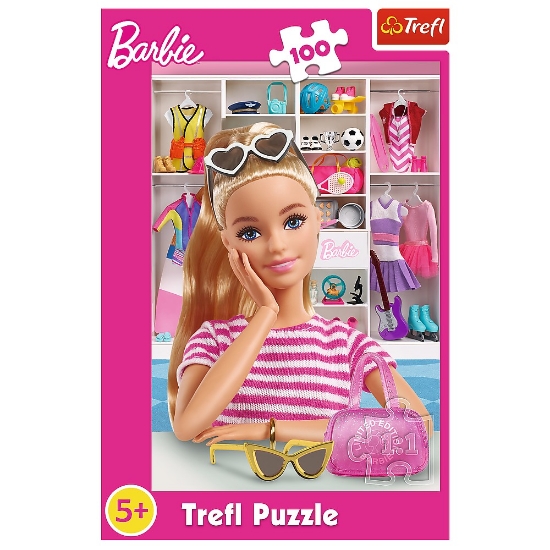 Imagine Puzzle Trefl 100 Barbie – Să o cunoaștem pe Barbie