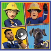 Imagine PUZZLE TREFL 3IN1 POMPIERUL SAM O ZI DIN VIATA POMPIERILOR