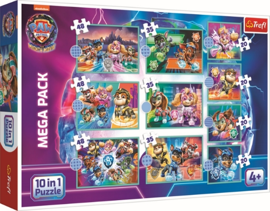 Imagine PUZZLE TREFL 10IN1 PATRULA CATELUSILOR ECHIPA CATEILOR