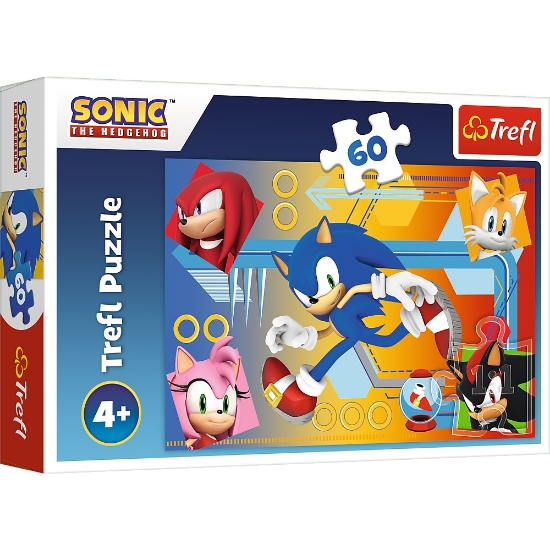 Imagine PUZZLE TREFL 60 SONIC IN ACTIUNE
