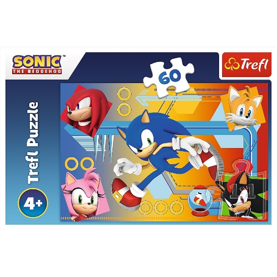 Imagine Puzzle Trefl 60 Sonic în acțiune