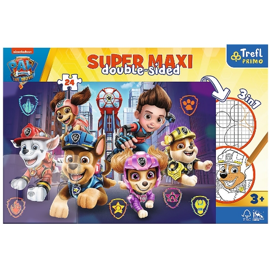 Imagine Puzzle Trefl Primo 24 Super Maxi Patrula Căţeluşilor Echipa Căţeilor