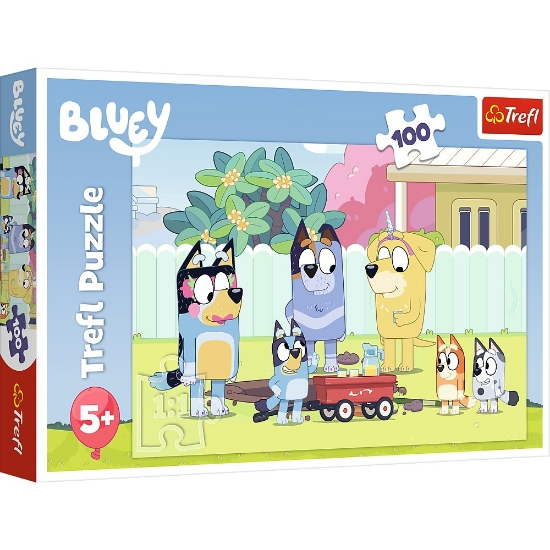 Imagine PUZZLE TREFL 100 BLUEY MINUNATA LUME A LUI BLUEY