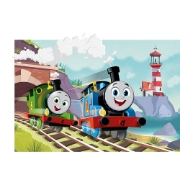 Imagine PUZZLE TREFL 24 MAXI THOMAS TOM SI PERCY PE LINII